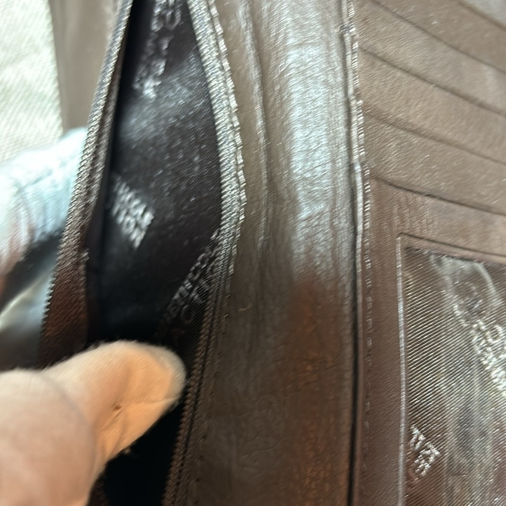 Kenneth Cole Brown Leather Long Snap front Wallet - Picture 10 of 11